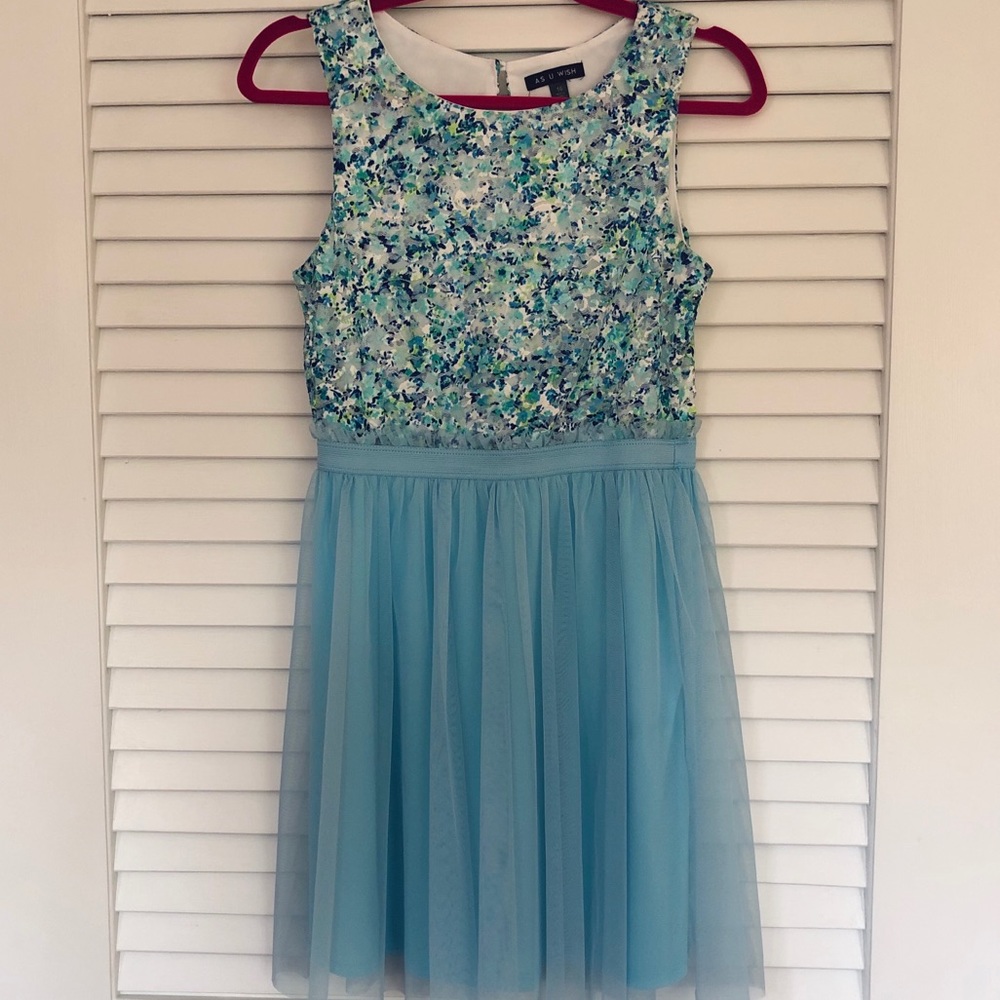 Girls Blue Dress Size 16